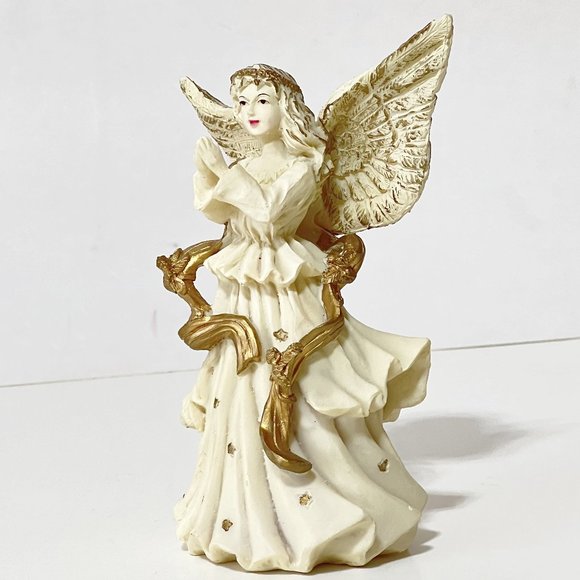 Vintage Traditional Angel Praying Figurine Candle Holder - Picture 2 of 15